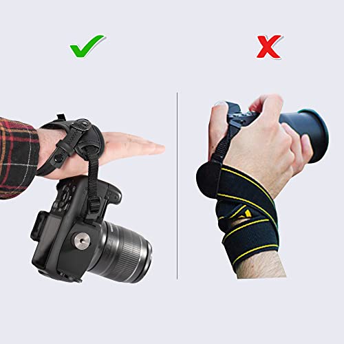 Camera Hand Strap, Rapid Fire Secure Camera Grip ,Padded Camera Strap Compatible with Sony Mirrorless and DSLR Cameras, Premium Wrist Camera Strap - Comfortable, Secure, and Stylish for Photographers