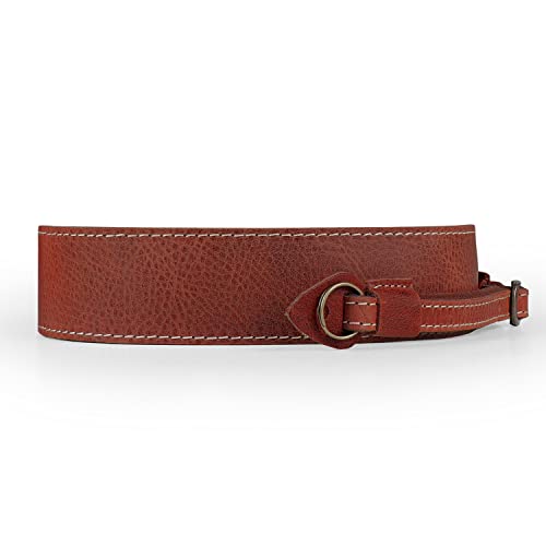Brown Compact Leather Camera Shoulder or Neck Strap