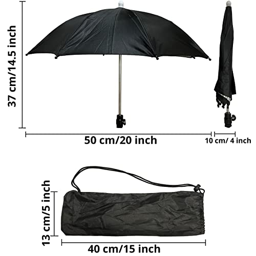 Hot Shoe Umbrella/Sunshade, Protects Camera from Rain, Bird Droppings, Sunlight, Snow, Camera Umbrella, Waterproof Camera Accessory