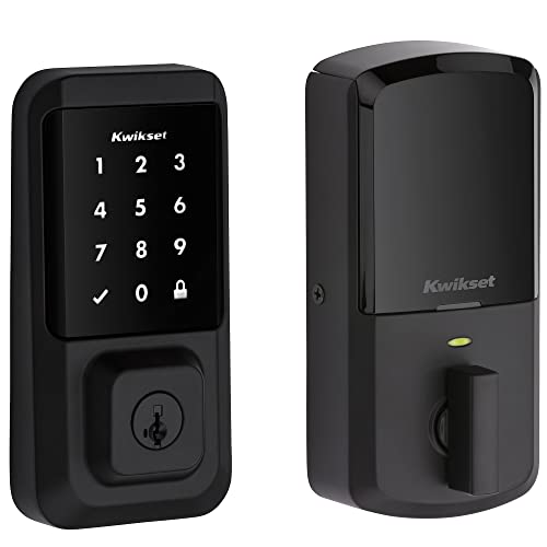 Matte Black Smart Lock with Touchscreen & SmartKey