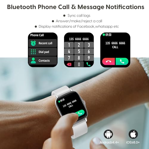 Smartwatch with Voice Assistant and 150+ Faces