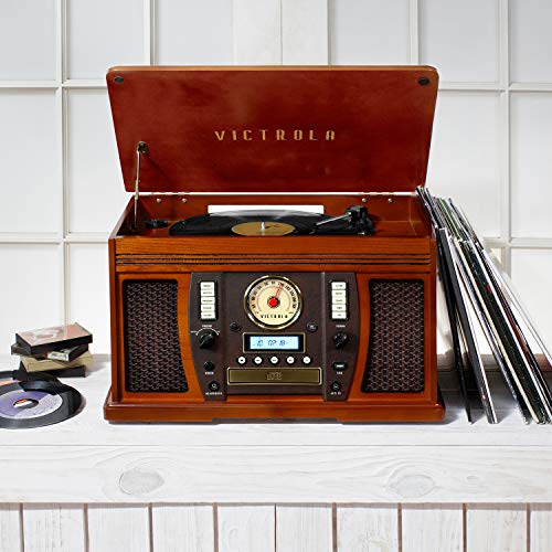 Aviator 8-in-1 Record Player and Multimedia Center