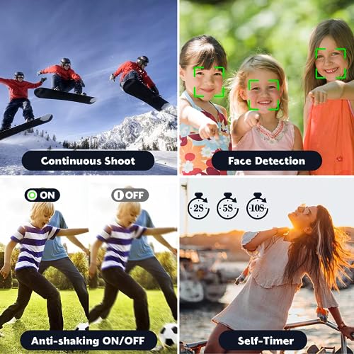 Compact 48MP Autofocus Digital Camera for Teens