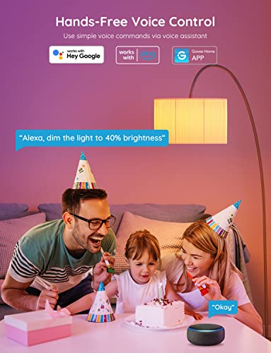 Smart color-changing music sync light bulbs work with Alexa