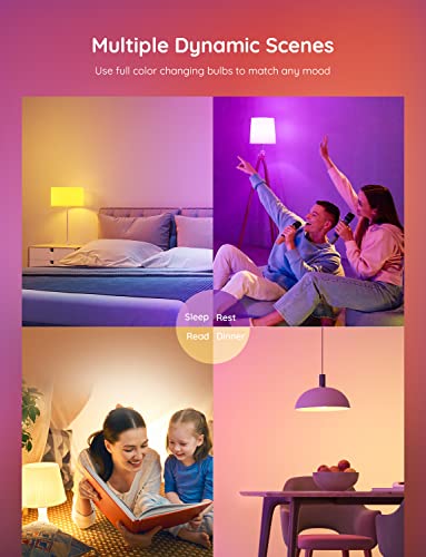 Smart color-changing music sync light bulbs work with Alexa
