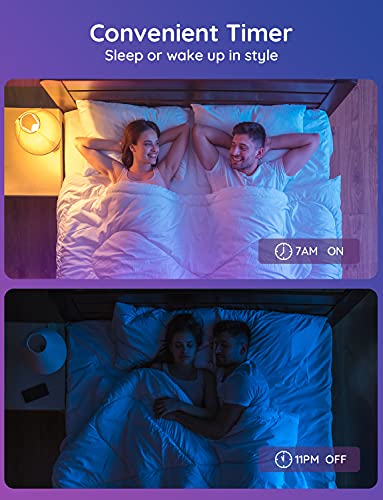 Smart color-changing music sync light bulbs work with Alexa