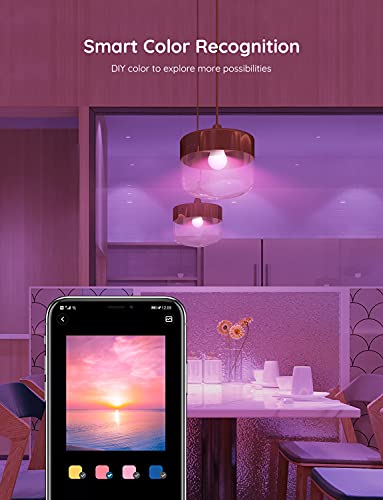 Smart color-changing music sync light bulbs work with Alexa
