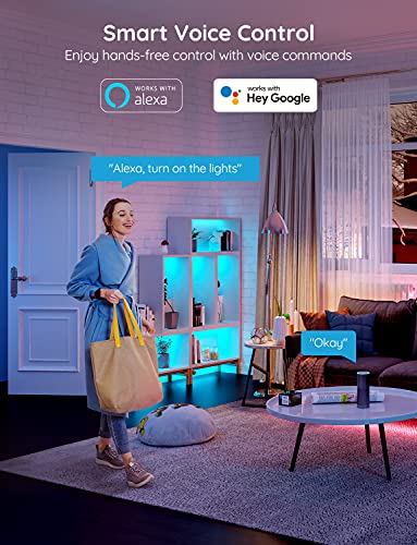 Smart WiFi LED Strip Lights with Music Sync