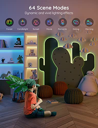 Smart WiFi LED Strip Lights with Music Sync