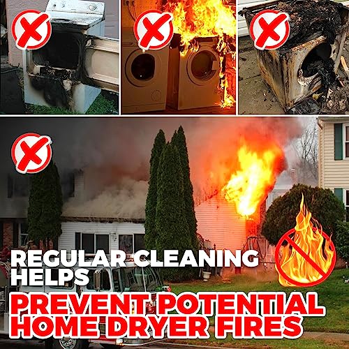 Holikme Dryer Vent Cleaner Kit with Vacuum Brush