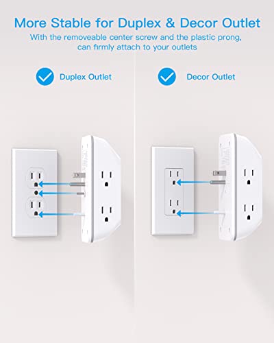 Night Light Outlet Extender Multi Plug USB Charger