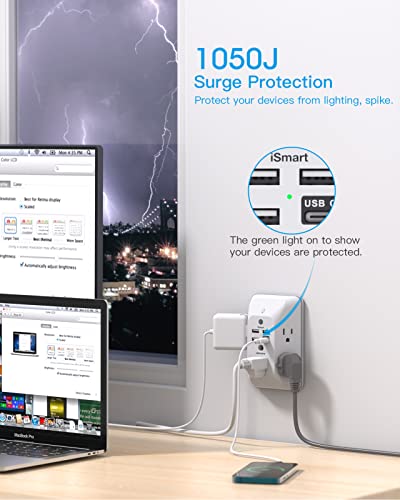 Night Light Outlet Extender Multi Plug USB Charger