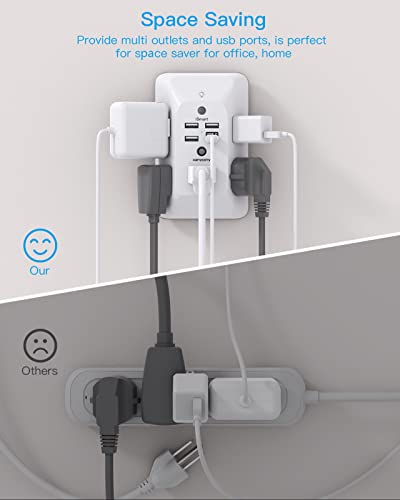 Night Light Outlet Extender Multi Plug USB Charger