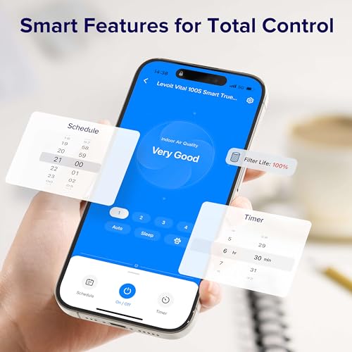LEVOIT Large Room Air Purifier with Smart WiFi