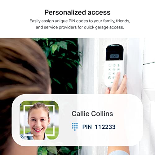 Smart Garage Door Keypad with Video Camera & App