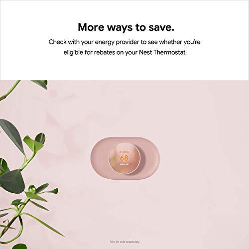 Google Nest Smart Thermostat - Programmable Wifi - Charcoal