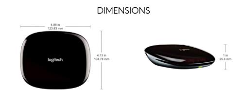 logitech 915-000238 Harmony Home Hub for Smartphone Control of 8 Home Entertainment and Automation Devices (Renewed)