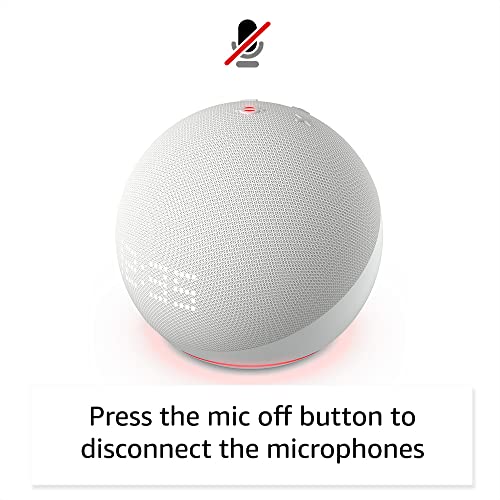 Compact Amazon Echo Dot (5th Gen) with LED clock