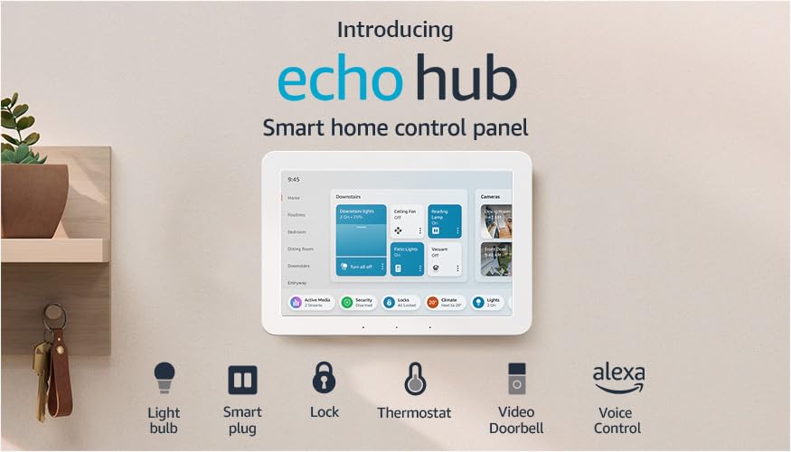 Echo Hub: 8” smart home control panel with Alexa