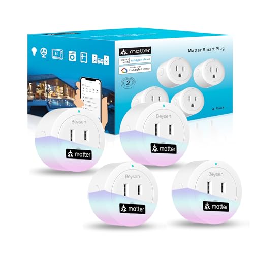 4-Pack Smart Plug, Compatible with Alexa, Google Home