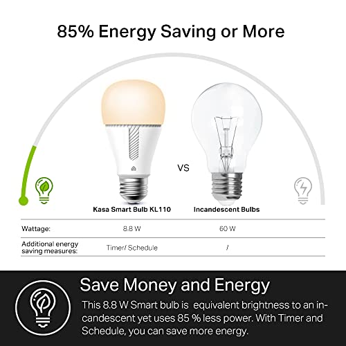 Kasa Smart Light Bulb KL110 for Alexa, Google Home