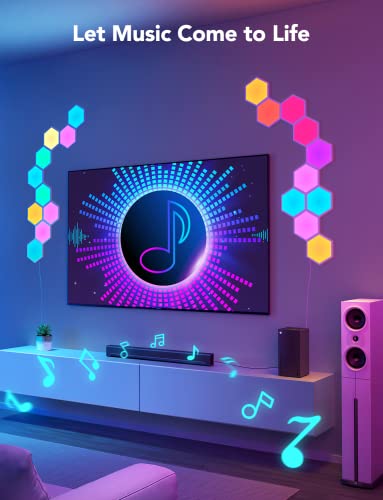 Govee Hexa RGBIC Hexagon Light Panels, Smart Music Sync