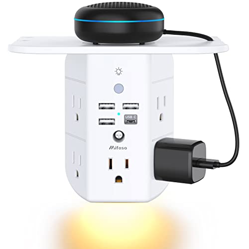 3-in-1 Wall Outlet Extender with Night Light