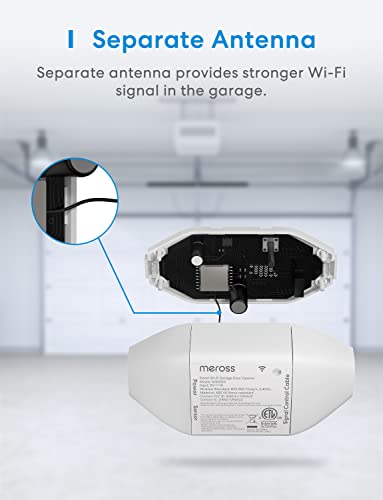 meross Smart Garage Door Opener Remote - Wide Compatibility