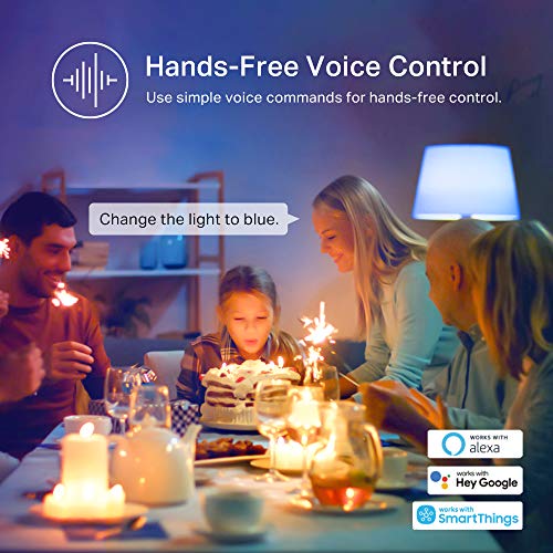 Kasa Smart Color Changing WiFi Light Bulbs (4 Pack)