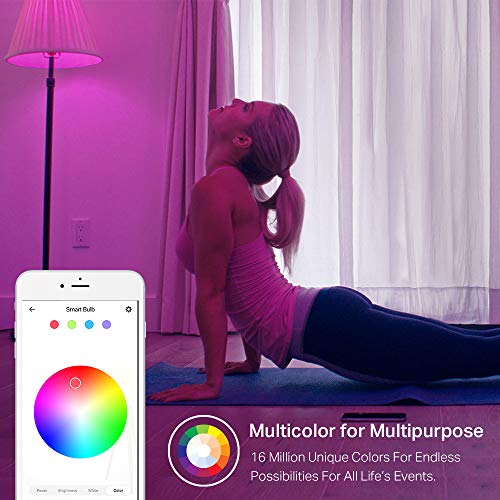Kasa Smart Color Changing WiFi Light Bulbs (4 Pack)