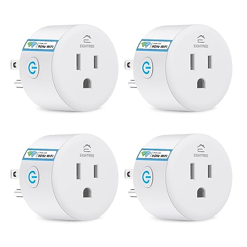 Four Smart Plugs with Alexa Compatibility, Dual Band