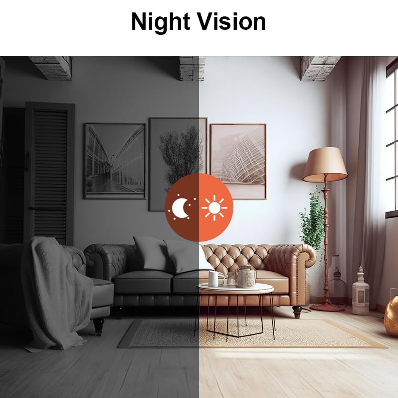 Smart WiFi Security Camera for Home, Indoor & Outdoor