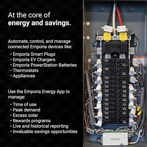 Emporia Gen 3 Smart Home Energy Monitor - Real-time control