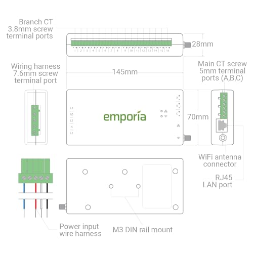 Emporia Gen 3 Smart Home Energy Monitor - Real-time control