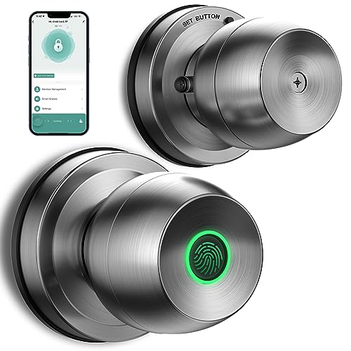 HEI LIANG Fingerprint Smart Door Knob - App Controlled