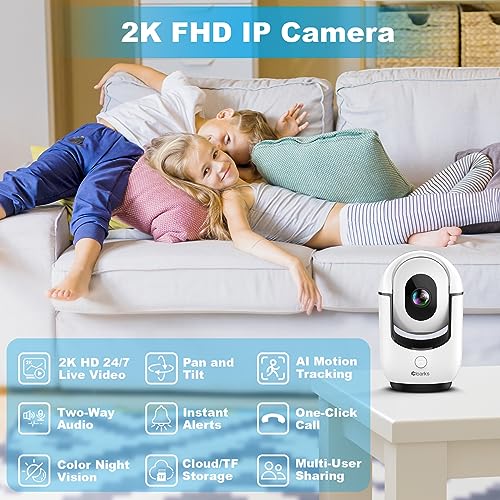 WiFi Pan/Tilt Security Camera with AI Motion Detection