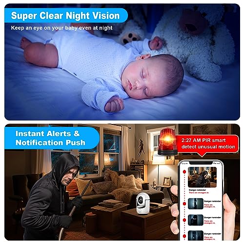 WiFi Pan/Tilt Security Camera with AI Motion Detection