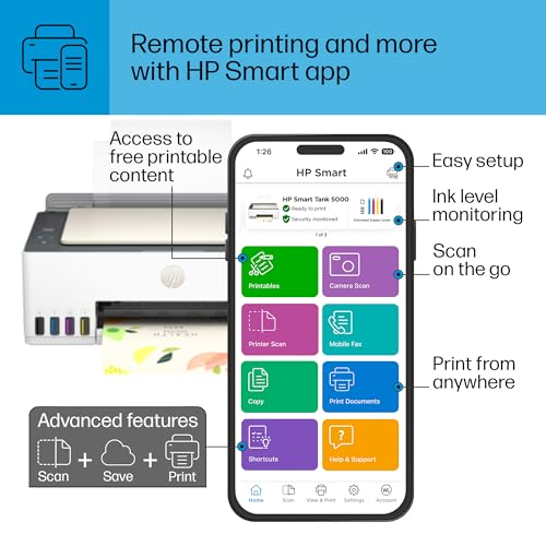 HP Smart-Tank 5000 Wireless All-in-One Ink-Tank Printer