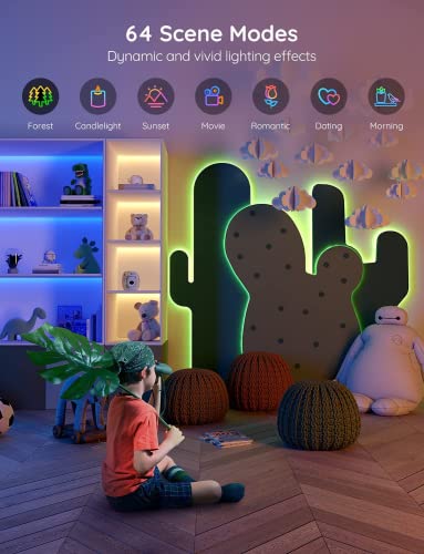 Govee Smart WiFi LED Strip Lights, 50ft RGB