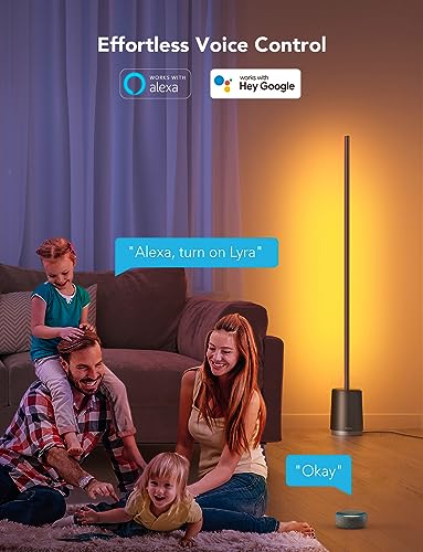 Modern Smart RGBIC Corner Lamp, DIY Mode, Smart Remote Control