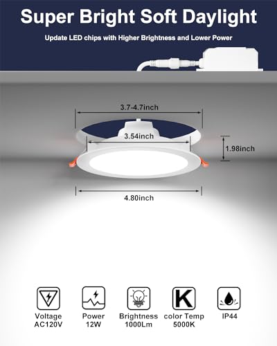 Smart LED Recessed Ceiling Light with RGB Dimmable