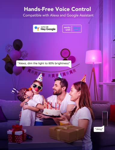Smart Color-Changing Light Bulbs, Music Sync, 16M Colors