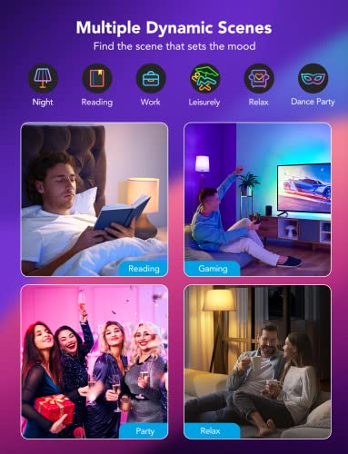 Smart Color-Changing Light Bulbs, Music Sync, 16M Colors