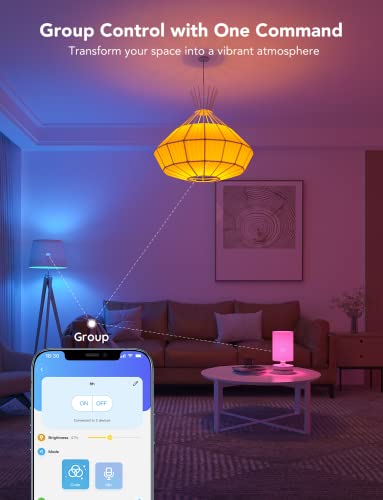 Smart Color-Changing Light Bulbs, Music Sync, 16M Colors