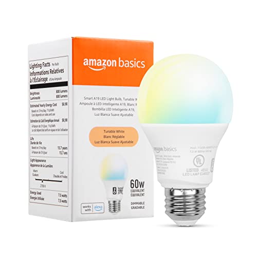 Smart LED Light Bulb Works with Alexa, Tunable White
