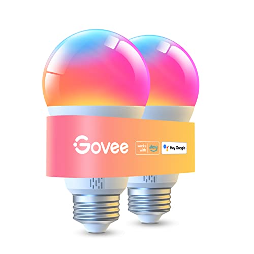 Govee Smart Color Changing LED Light Bulbs, 2 Pack