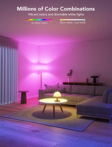 Govee Smart Color Changing LED Light Bulbs, 2 Pack
