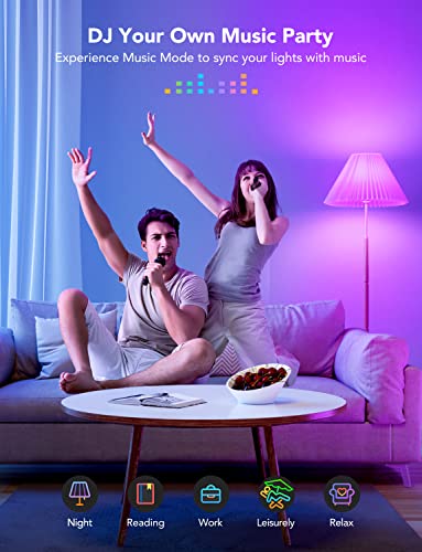 Govee Smart Color Changing LED Light Bulbs, 2 Pack