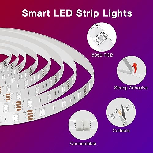 Daybetter 100ft WiFi Smart LED Lights with Music Sync