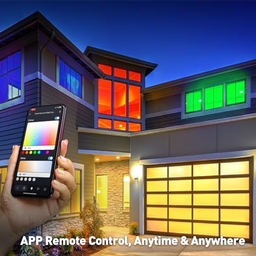 Smart RGB Color Changing Recessed Lights - 6 Pack